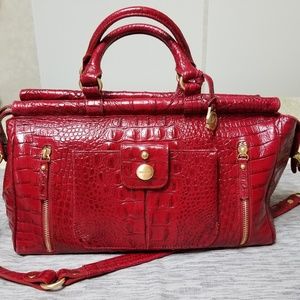 Red Brahmin Handbag